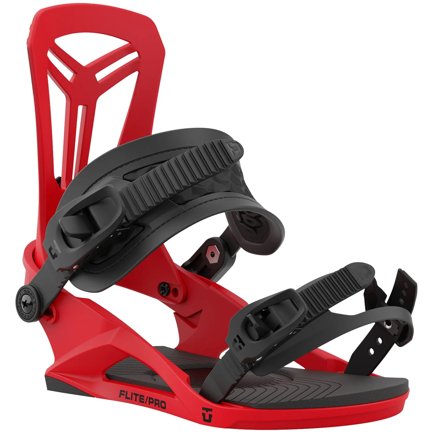 Union 2023 Flite Pro Snowboard Bindings - Red