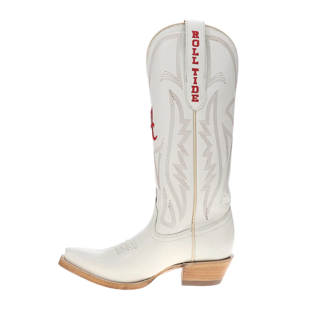 University of Alabama Gameday Embroidered Logo Snip Toe Cowboy Boots
