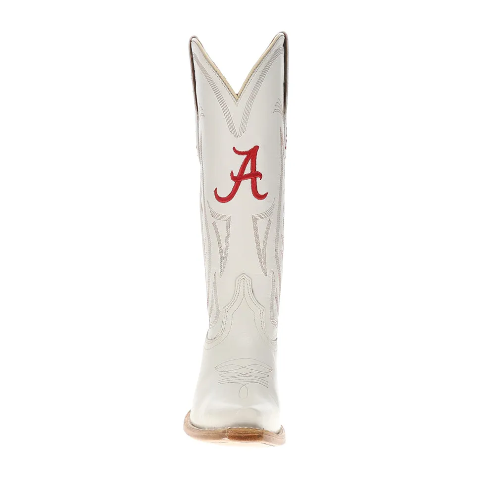 University of Alabama Gameday Embroidered Logo Snip Toe Cowboy Boots