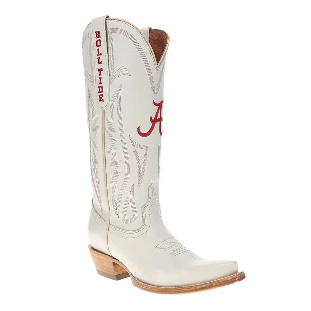University of Alabama Gameday Embroidered Logo Snip Toe Cowboy Boots