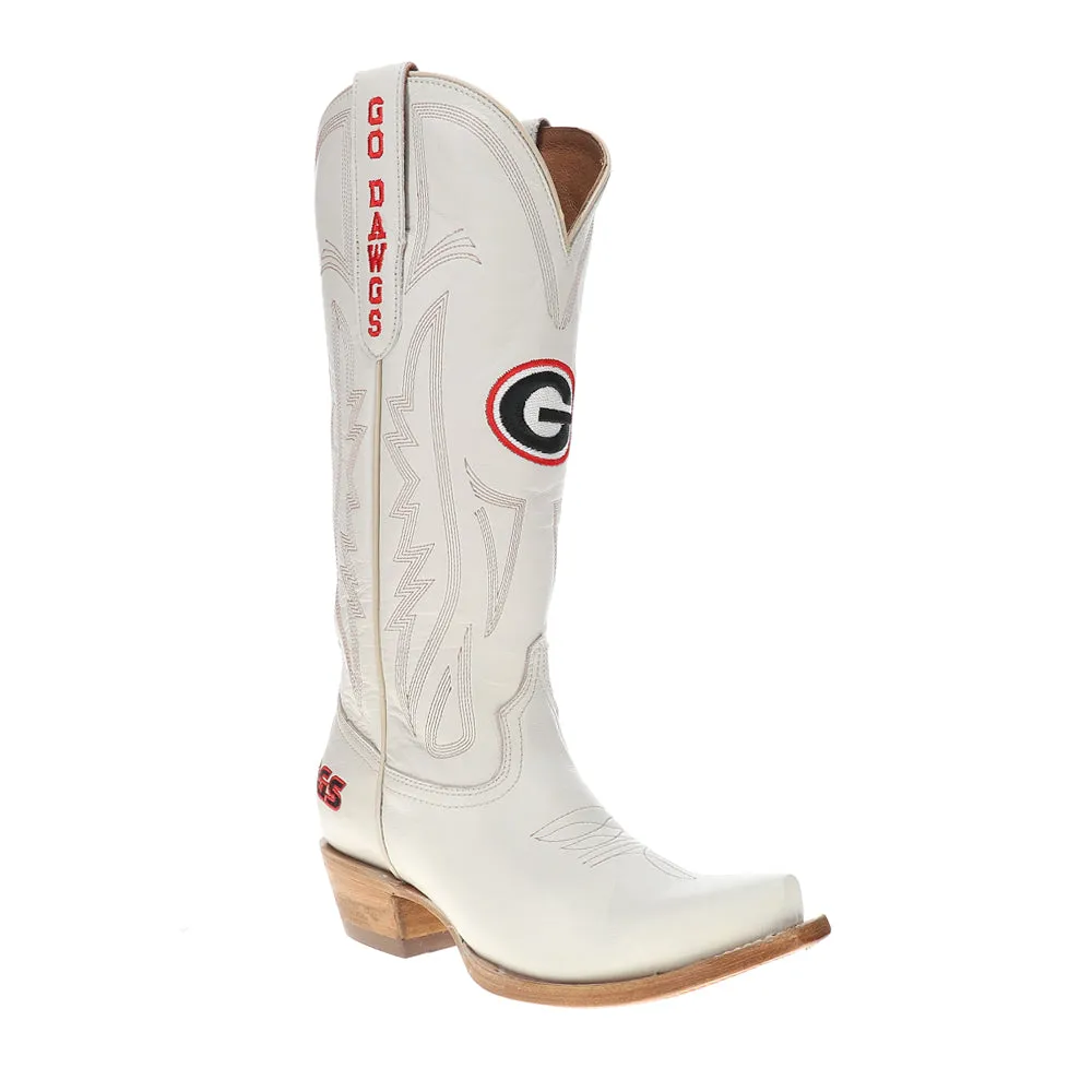 University of Georgia Gameday Embroidered Logo Snip Toe Cowboy Boots