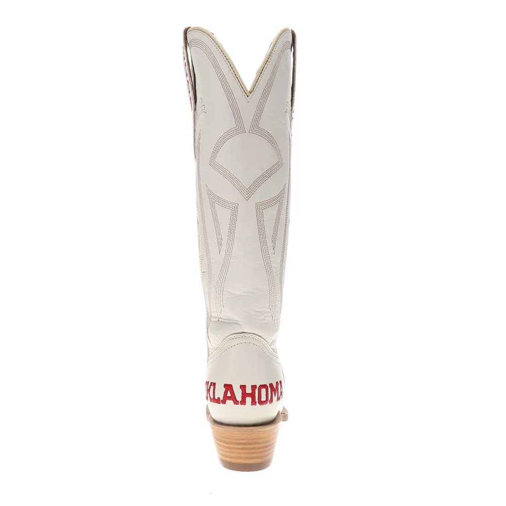 University of Oklahoma Gameday Embroidered Snip Toe Cowboy Boots