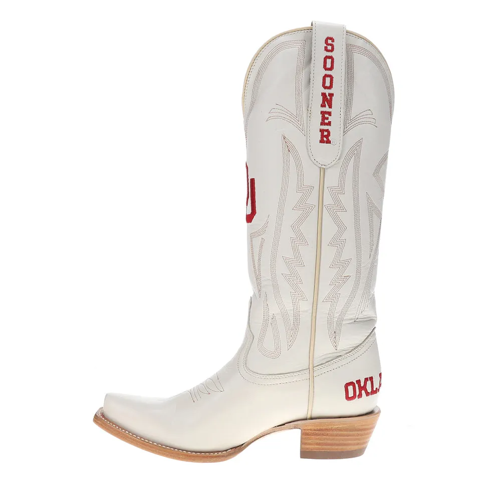 University of Oklahoma Gameday Embroidered Snip Toe Cowboy Boots
