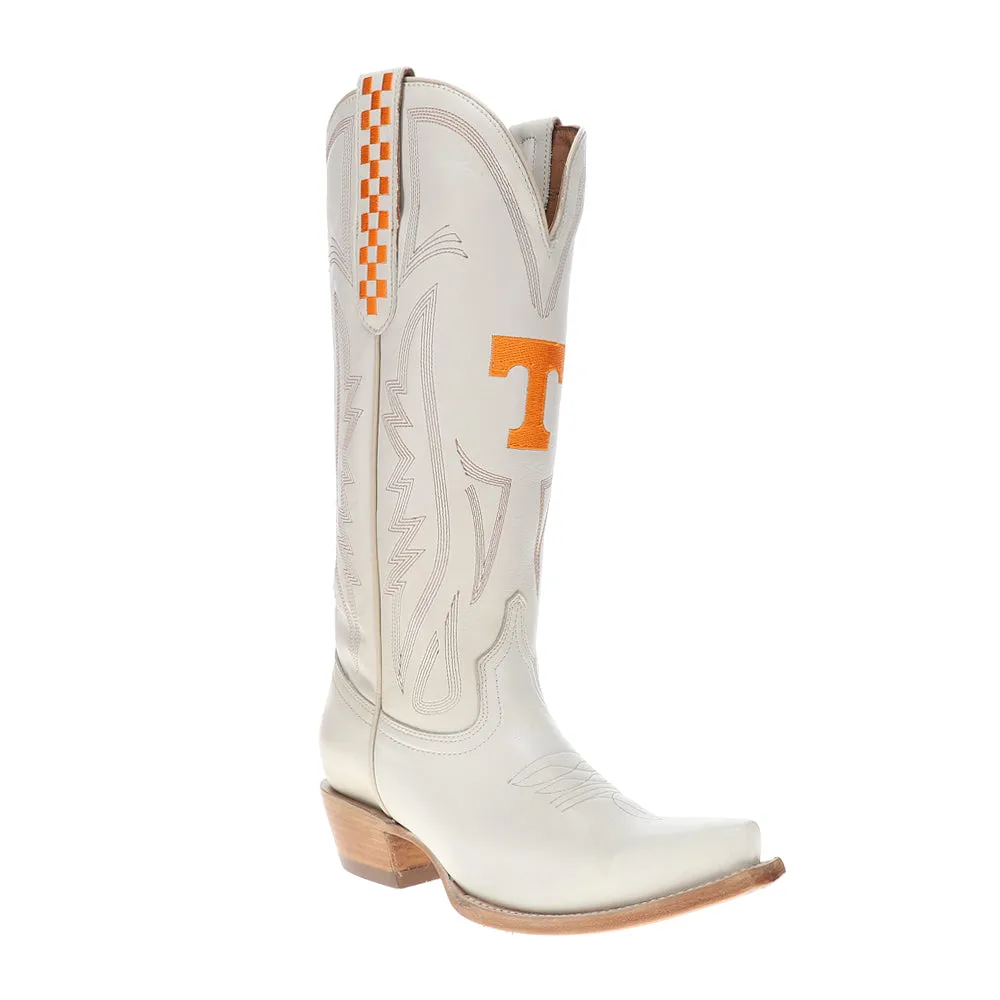 University of Tennesee Gameday Embroidered Logo Snip Toe Cowboy Boots