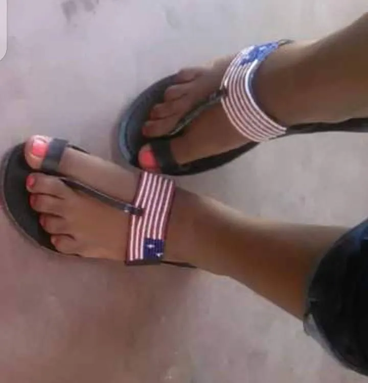 USA flag colors beaded handmade masaai masai maasai ladies leather sandals with free shipping