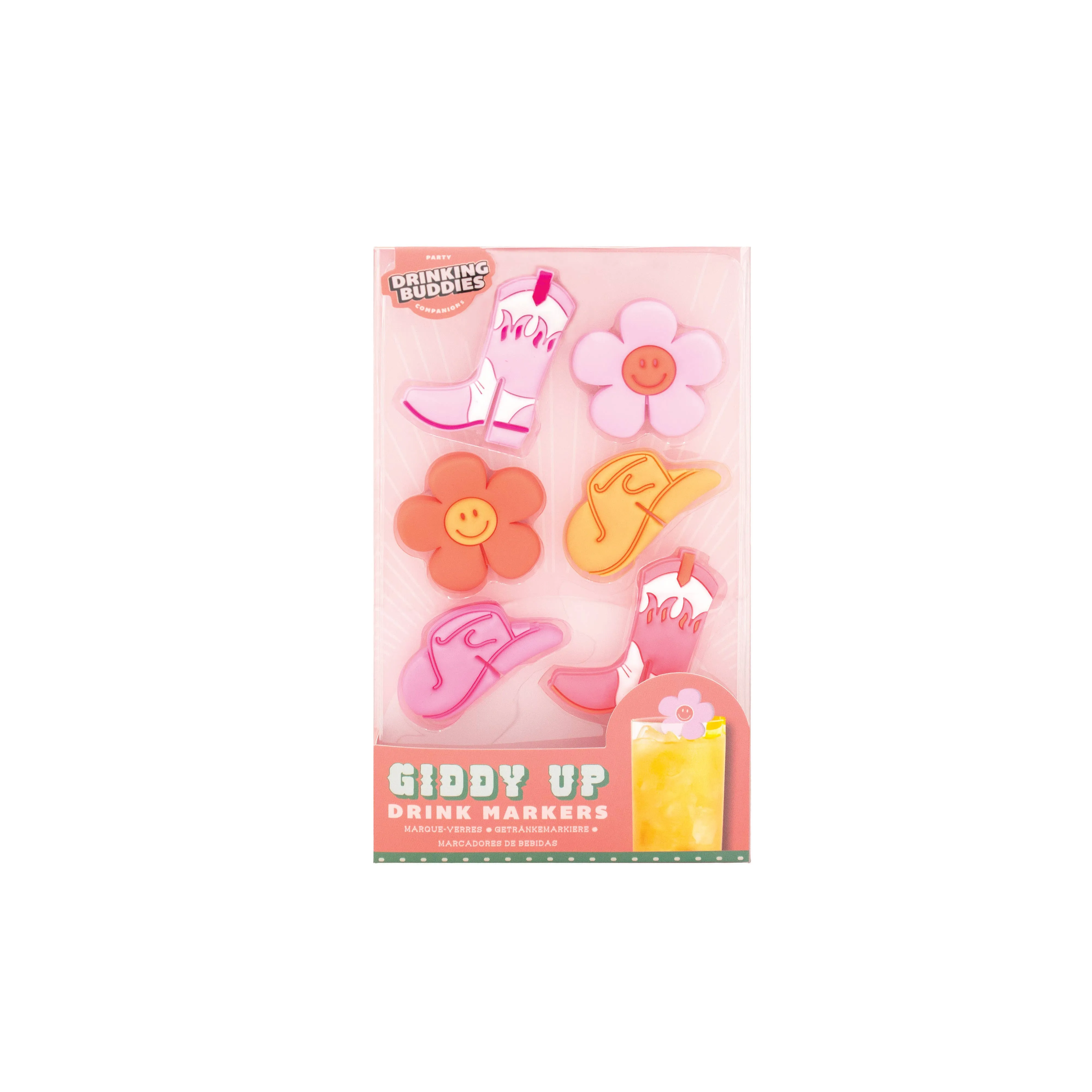 Western Drink Markers-6 Pack