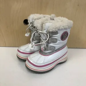 White Faux Fur Snow Boots