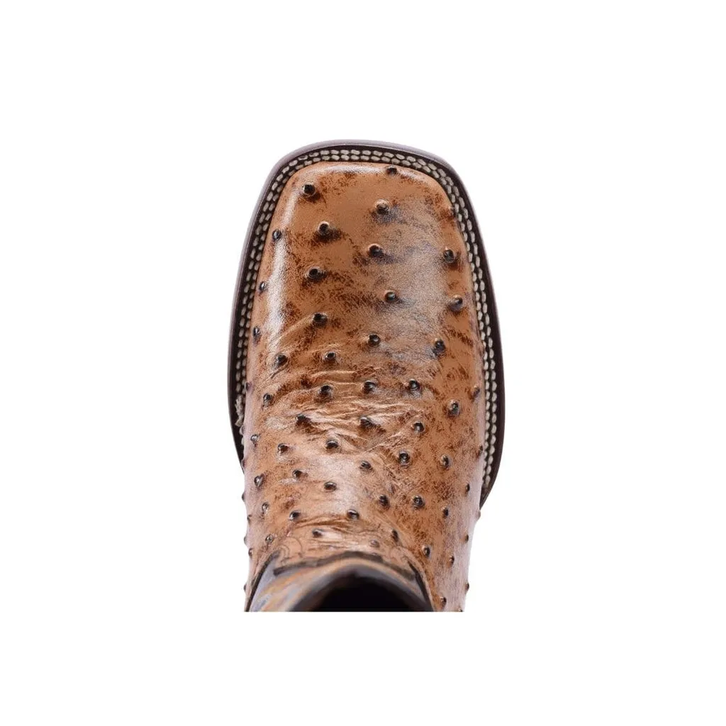 WIDE SQUARE TOE OSTRICH PRINT ORIX