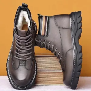 Winter Warm Thick Bottom Men's Non-slip Snow Boots