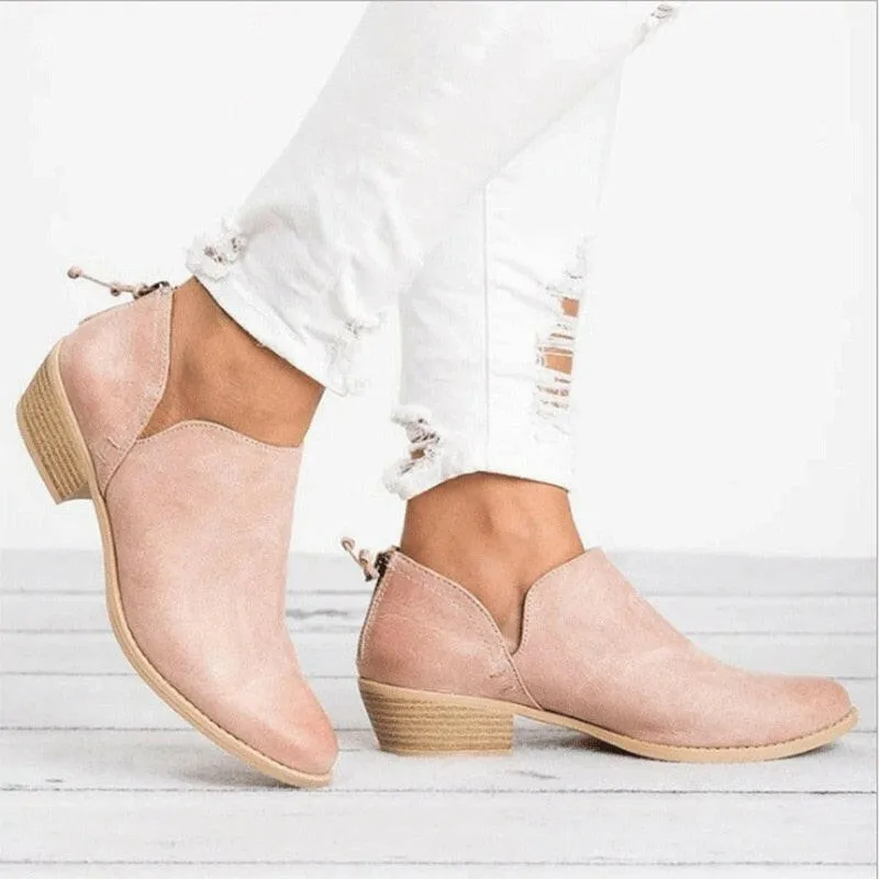 Women Winter Boots Slip On Women Causal Ankle Boots Platform Shoes